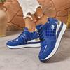 Spring, Autumn and Winter New Women's Sports and Leisure Shoes Color Matching Plaid Large Size Sports Shoes