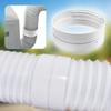 White Polypropylene Exhaust Duct Extension Exhaust Duct Coupling Adapter  Vent Pipe Compatible