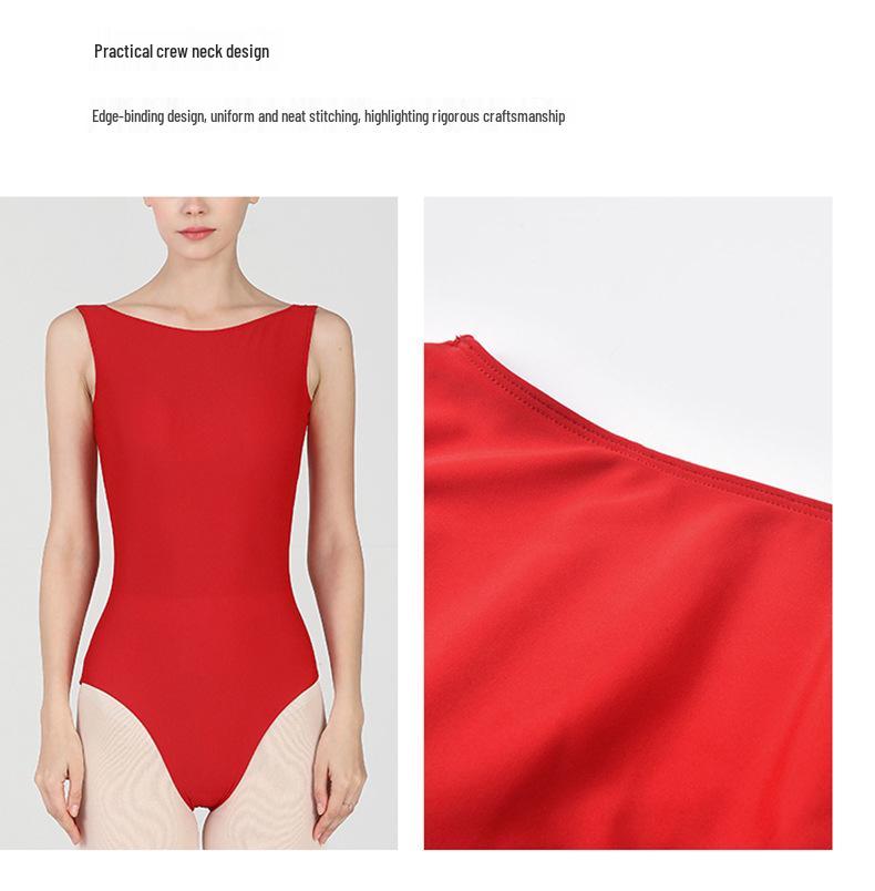 Body professionale in nylon per balletto e ginnastica per donna