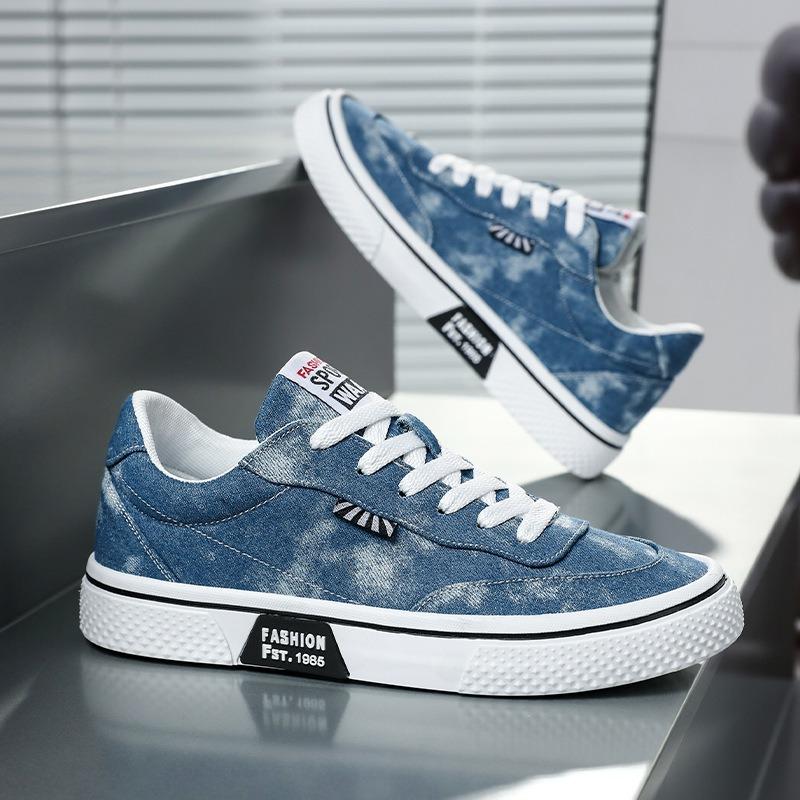 Less trendy canvas shoes men's new versatile men's casual sports fashion low-top board shoes