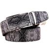 Snake Cowhide Genuine Leather Automatic Buckle Strap 2020 New Hot Ceintures Mens Belts Luxury Designer High Quality Novel Cowboy