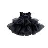 Girls Dress 2026 Cute Princess Style Sleeveless Vest Solid Color Kids
