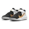 Nike Team Hustle D 10 Flyease Slip Resistant Cushioning Abrasion Resistant Mid top Basketball Shoes Black White Gold DD7303-002