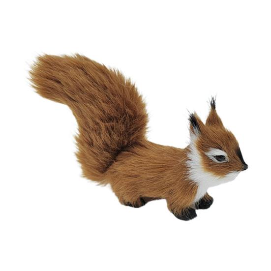 Eichhörnchen Modell Kunstfell Realistisch Niedlich Nagetier Miniatur Figur Ornament Handwerk Mini Fake Eichhörnchen Statue Figur Ornament Geburtstagsgeschenk