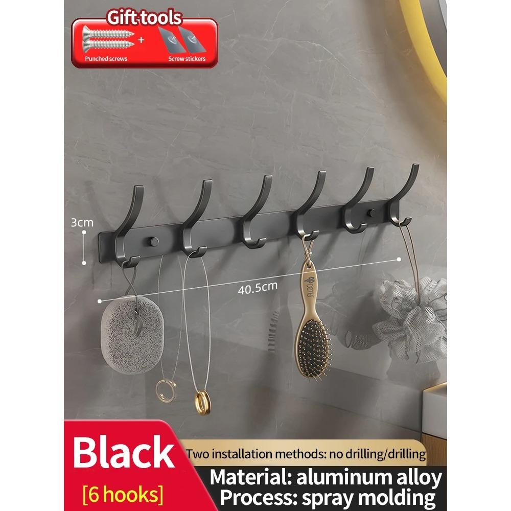 No Drill Door Behind Hook Storage Wall Hanging Clothes Hanger Coat Hook Punch-Free Hanger Bedroom Organizer Storage Kitchen