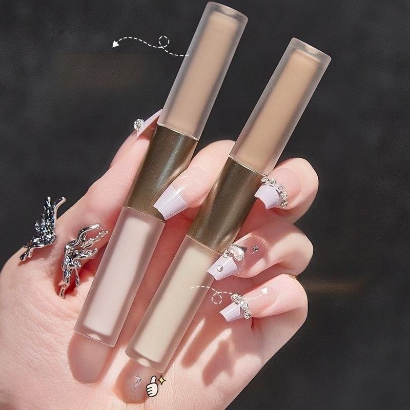 Double Head Liquid High-gloss Grooming Stick Nose Shadow Profile Face Brightening Aegyo Sal Grooming Liquid