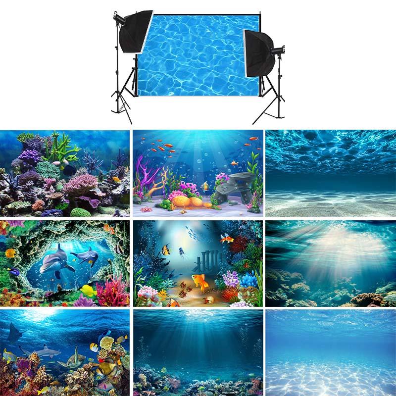Lumea subacvatică Fantasy Ocean Aquarium Tema fotografie Fundal pânză Fundal foto Decor de perete