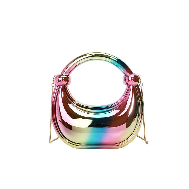 Acrylic Box Bag 2025 New European and American Fashion Candy Color Internet Celebrity Women Chain Crossbody Dumpling Bag Tide