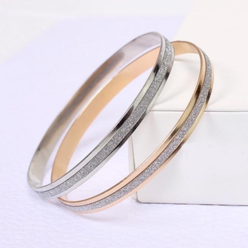 Luxury Round Bracelet For Women Frosted Women Bracelet Double Line Bracelet Jewelry