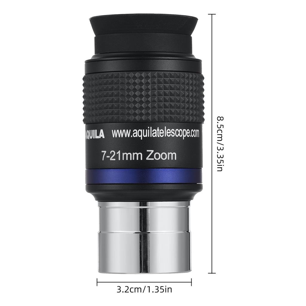 Telescope Eyepiece Full-metal 7-21 Zoom Eyepiece High-magnification Astronomical Telescope