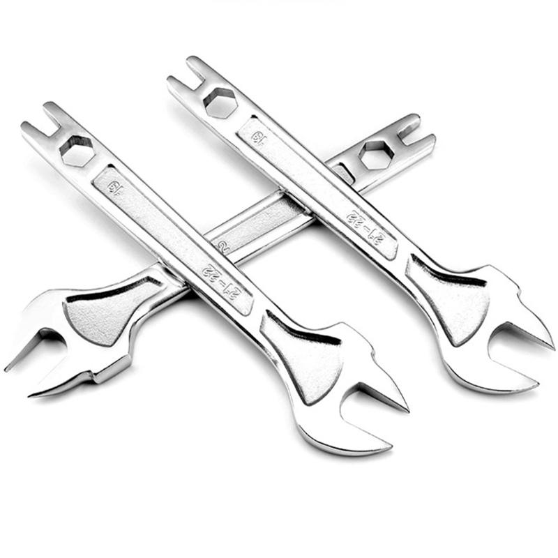 Fixed Double Head Ratchet Wrench Combination Spanner Metal Scaffold Tool Ideal For Builders And Technicians