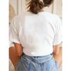 European Size Women'S Casual Short Sleeve T-Shirt with Purple Butterfly & Golden Glitter Design - Round Neck, Summer Essential for Casual Attire