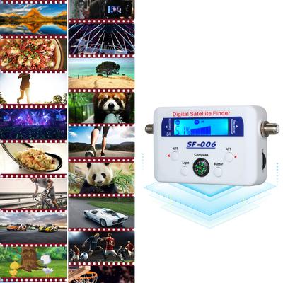 Misuratore di segnale satellitare con cercatore satellitare digitale Mini misuratore di segnale satellitare digitale con display LCD Cercatore satellitare digitale con bussola