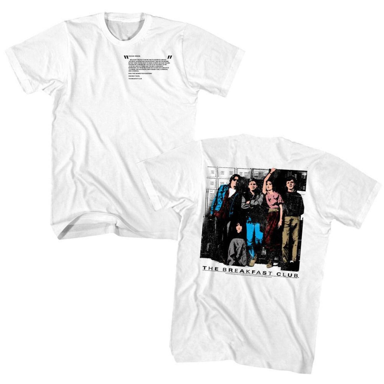 Breakfast Club Letter White Adult T-Shirt L
