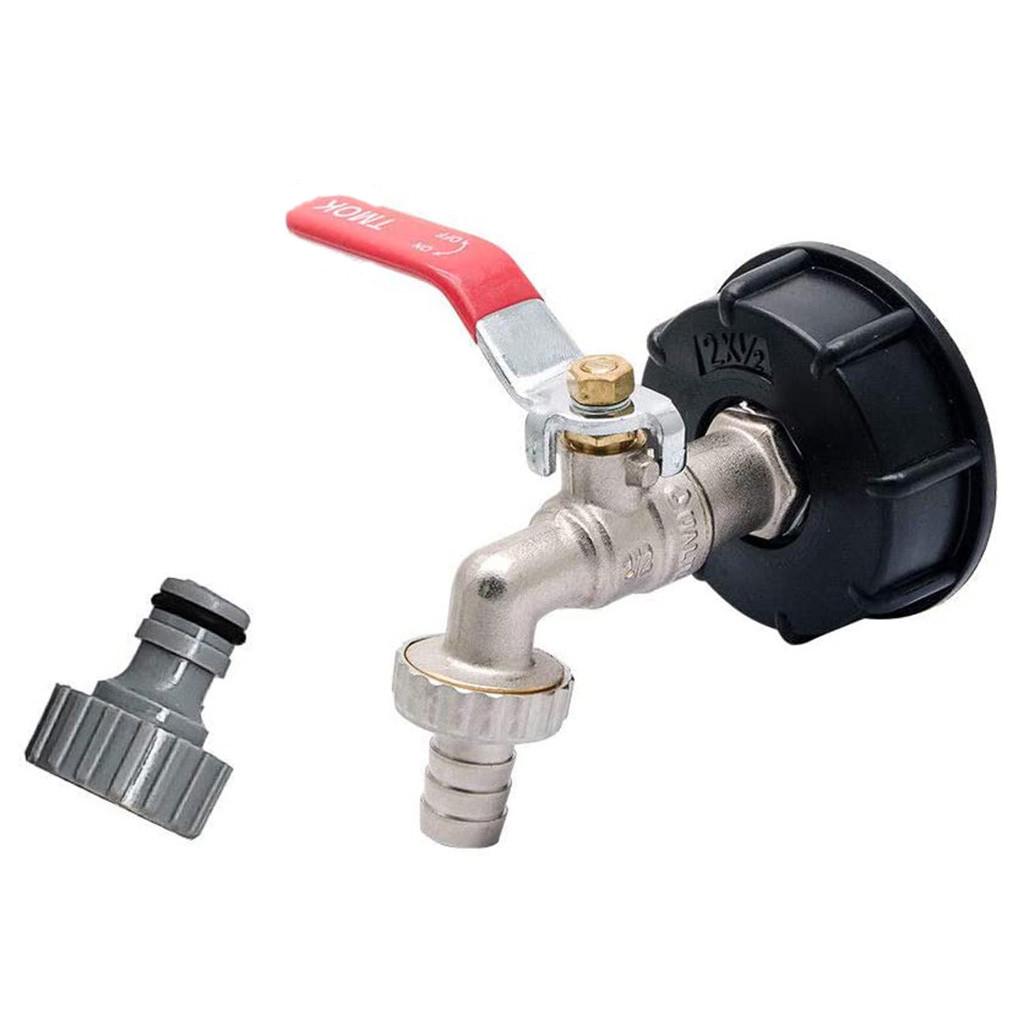 

Brass garden faucet with hose connection
