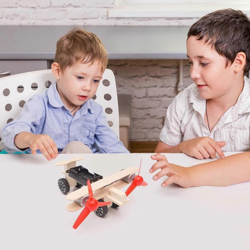 Puzzle Science Experiment Handicraft Technology Electric Taxi Aircraft Educational Equipment Material Package Toy Playsets