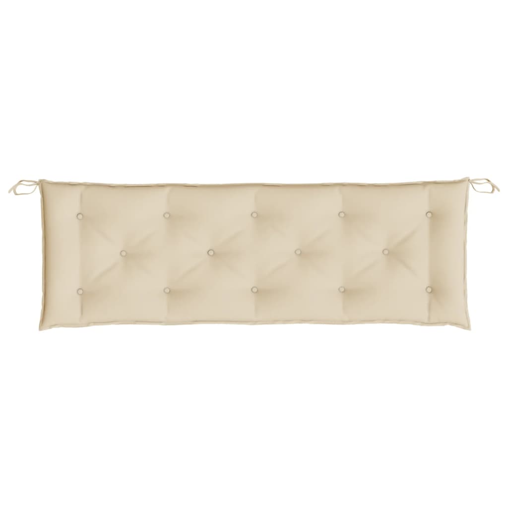 Vidaxl Garden Bench Cushions, 2 Pcs, Beige, Oxford Fabric