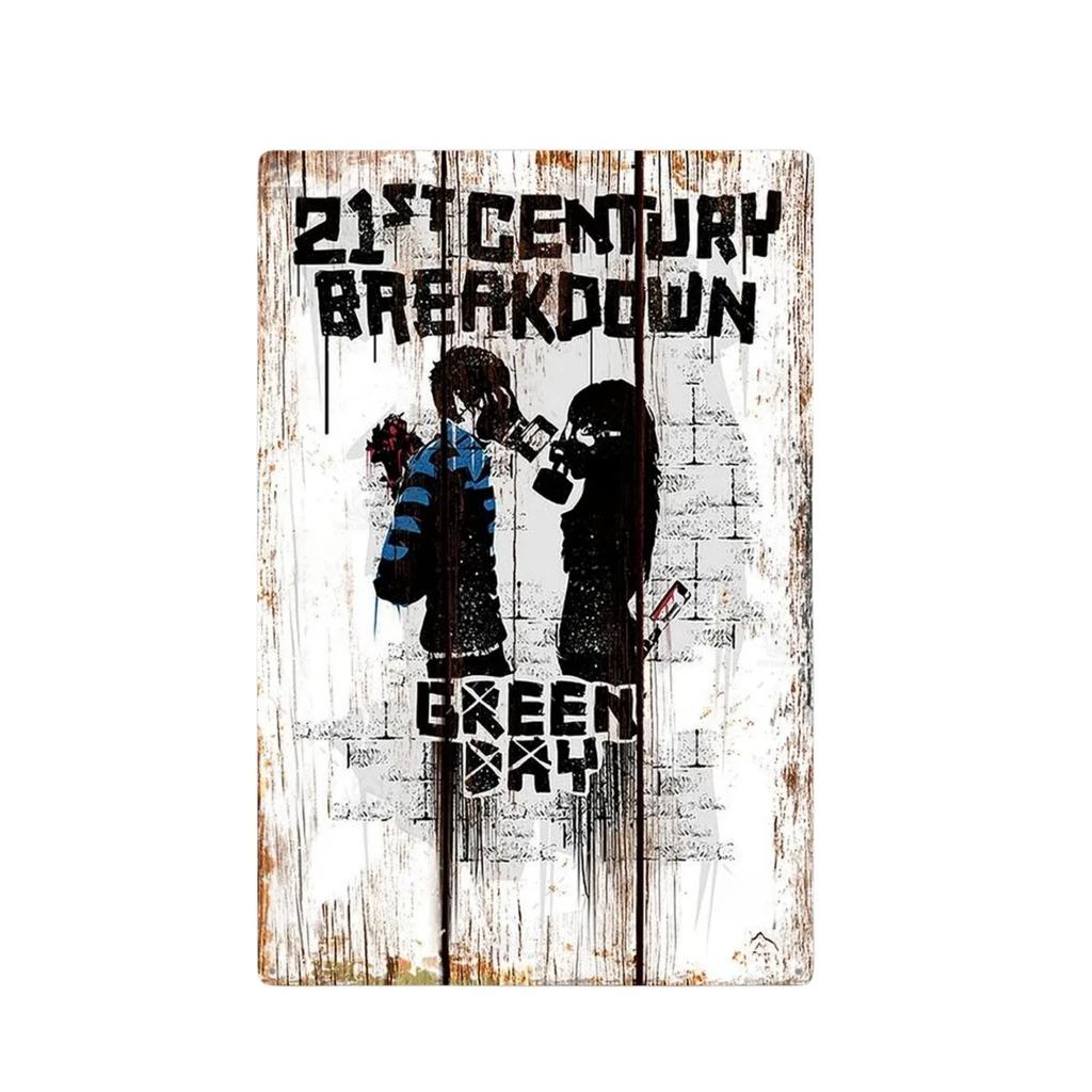 Vintage Rockband Metallschild Poster Aluminiumplakette Wandplatte Für Man Cave Werkstatt Bar Pub Garage Club Retro Heimwanddeko