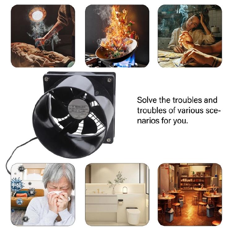 Convenient Solar Powered 12V Exhaust Fan for Efficient Cooling In Greenhouses Attics with Sturdy ABS Material