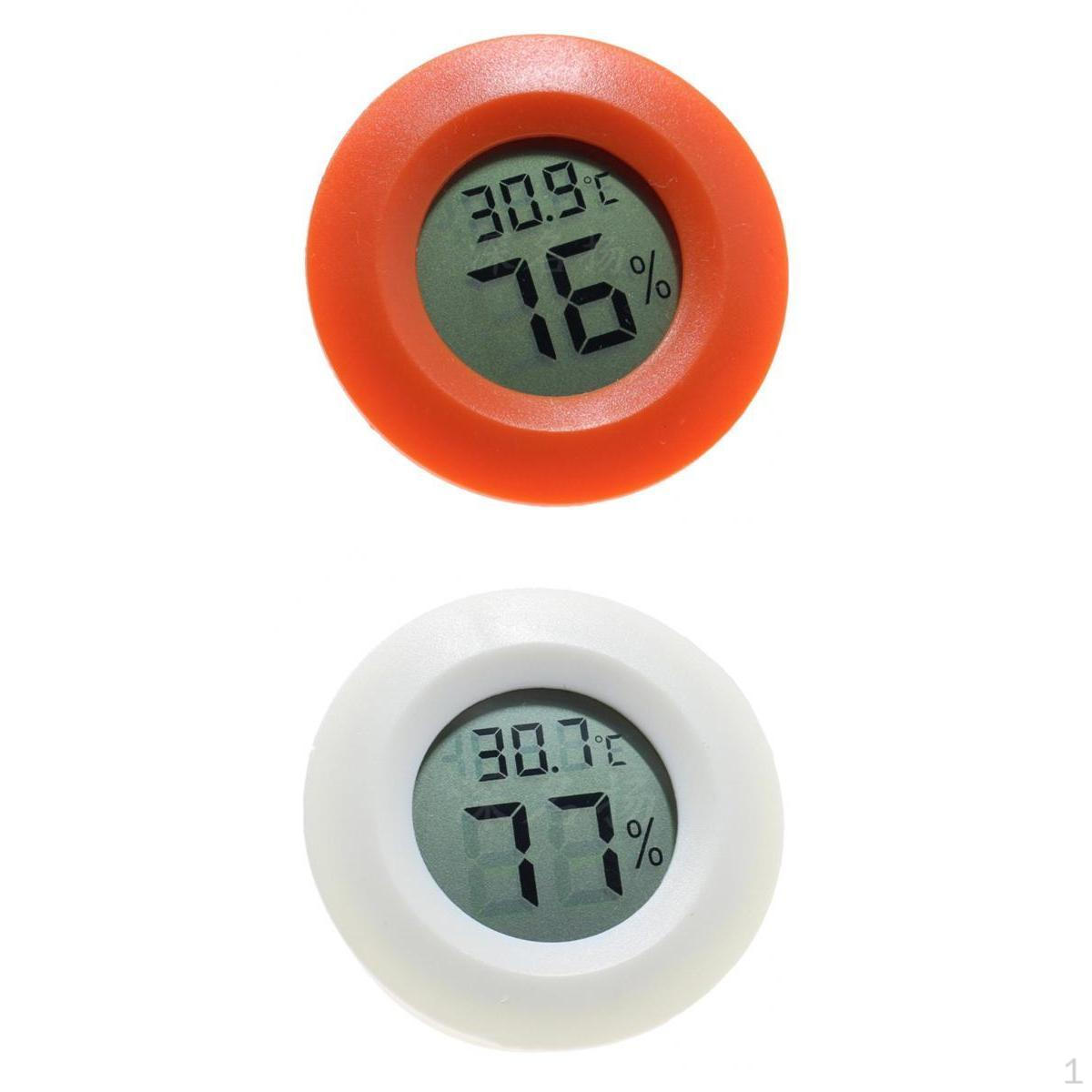 

Round Thermometer Humidity LCD Display