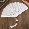 PP Chinese Style Fan Polyester Hand Held Fan Elegant Foldable Fan  Home Decor