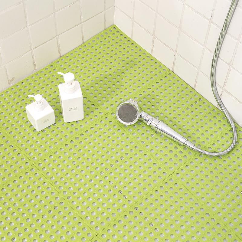30X30cm Bathroom Non-slip Mat Kitchen Bath Shower Toilet Plastic Waterproof Spliced Patchwork Floor Mat
