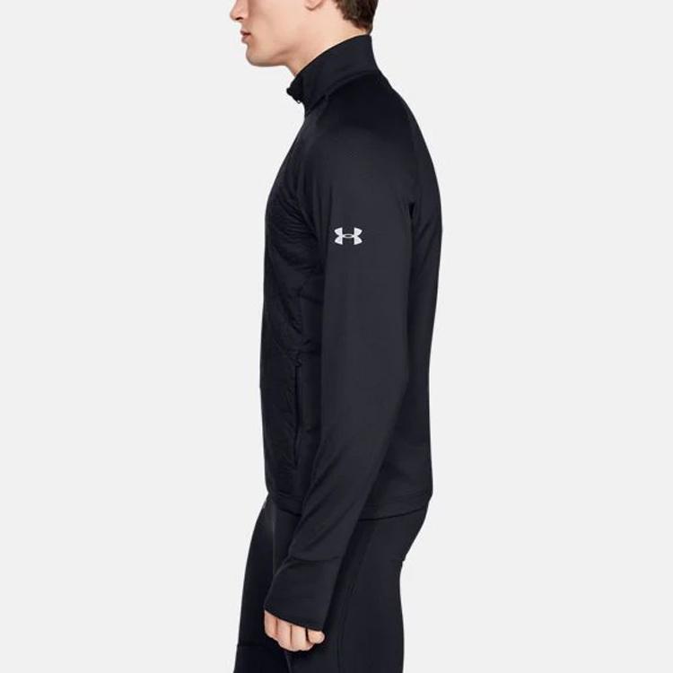 Under Armour Reactor Running Collar Jacket Men Outerwear Black 1342707-001