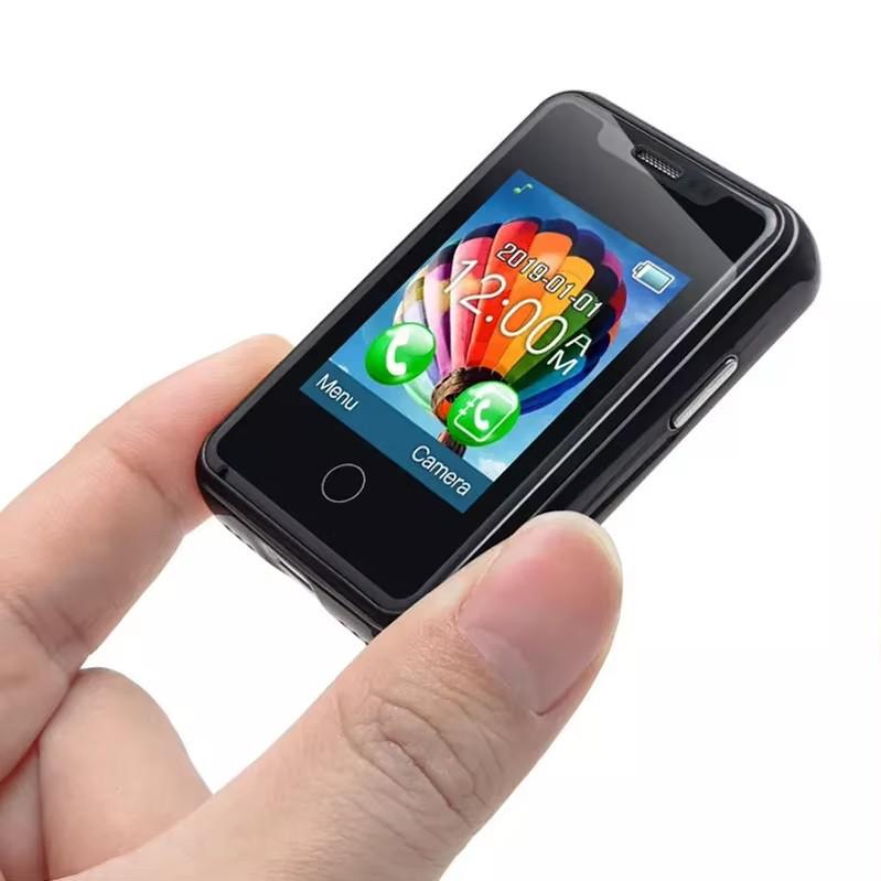 8XR Mini Bluetooth Mobile Phone: 1.77-inch Touchscreen, Card Slot, Candybar Design, Feature Phone.