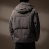 Men's High-End Lightweight 90% White Duck Down Puffer Jacket with Hood - Winter Warmth and Cold Protection