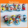 Doraemon Pvc Figure Set With 6 Collectible Toys For Fans And Gift Collectors