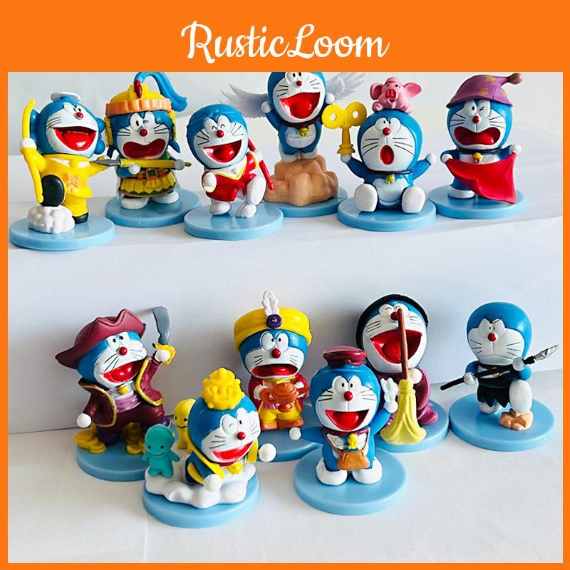 Doraemon Pvc Figure Set With 6 Collectible Toys For Fans And Gift Collectors