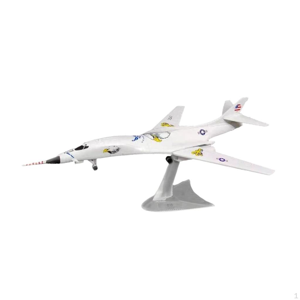 1/144 Diecast Alloy Aircraft Model with Stand, Decorative Plane for Home and Cafe