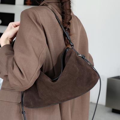 Bolso de piel de ante natural para mujer Bolso Retro de Piel de Vaca Suave para Mujer Bolsos de Mano Bolsos Cruzados de Hombro de Diseñador de Lujo para Damas