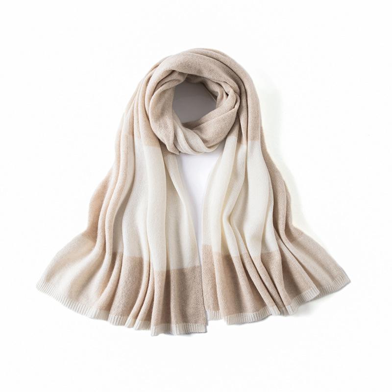 

Кашемировый шарф женский 100% чистая кашемировая шерсть сочетание цветов зимний ощущение высокого класса универсальный двусторонний платок двойного назначения 180cm