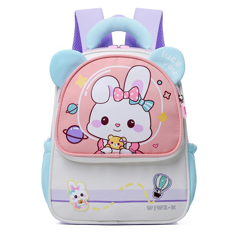 Delightful Functional And Nylon Backpack For Boys And Girls Aged 3 To 6 With Cute Graphics Cartoon