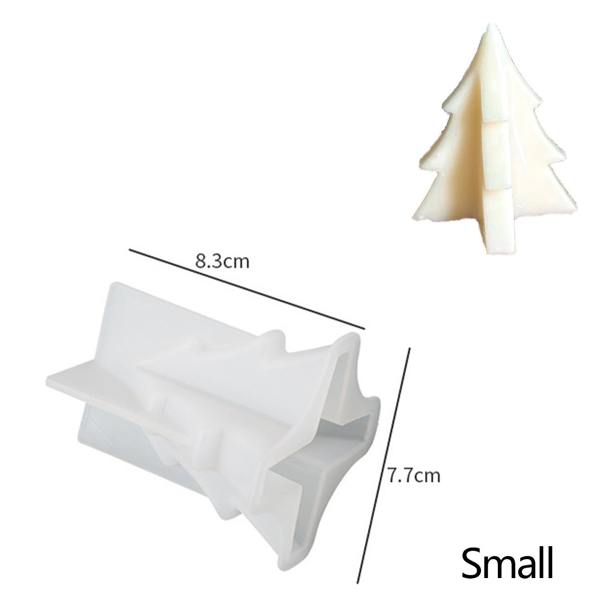 

3D Christmas Tree Silicone Mold DIY Handmade Christmas Ornament Aromath Soap Epoxy Resin Plaster Craft Molds Home Festival Decor
