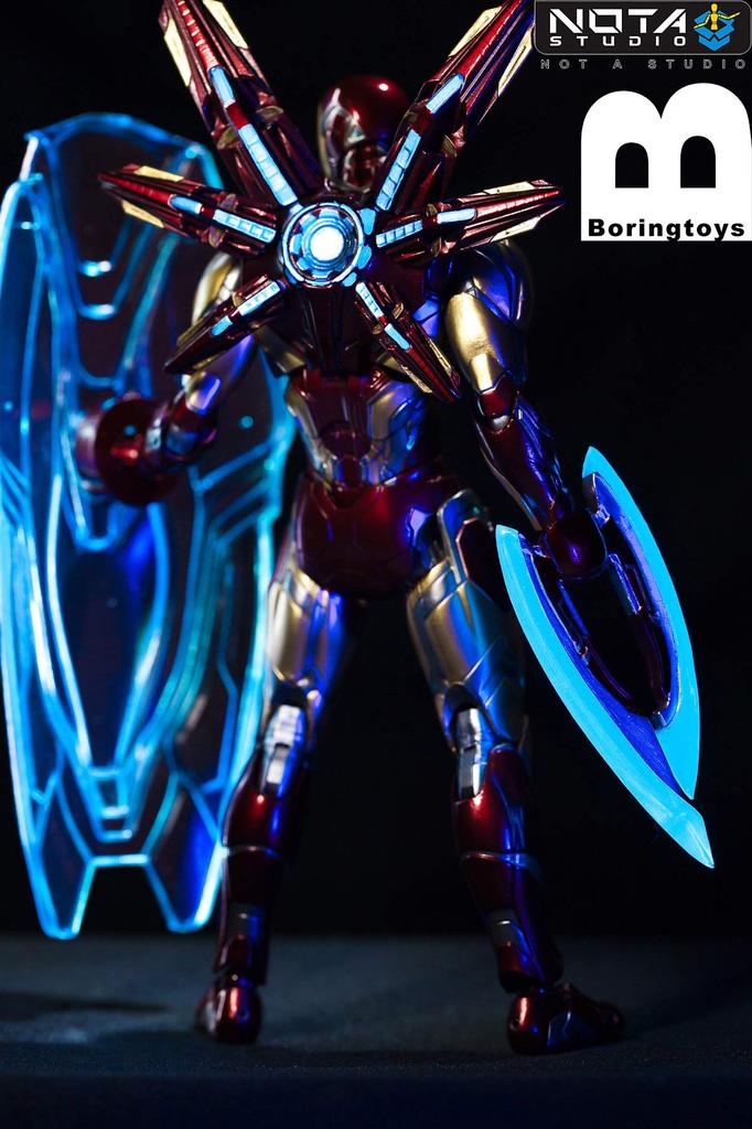 not a studio anime game movie character Iron Man Mark 85 modification shield weapon parts "AC" 1/12 s.h.figuarts