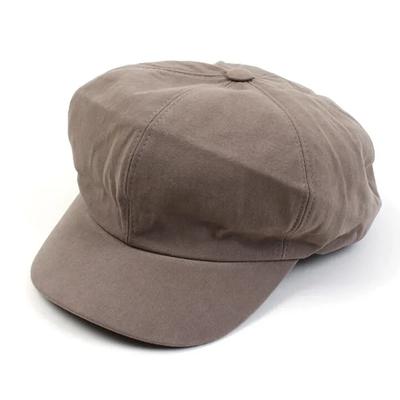 [UNIVERSAL CHEMISTRY] Khaki Low Washing Newsboy Cap
