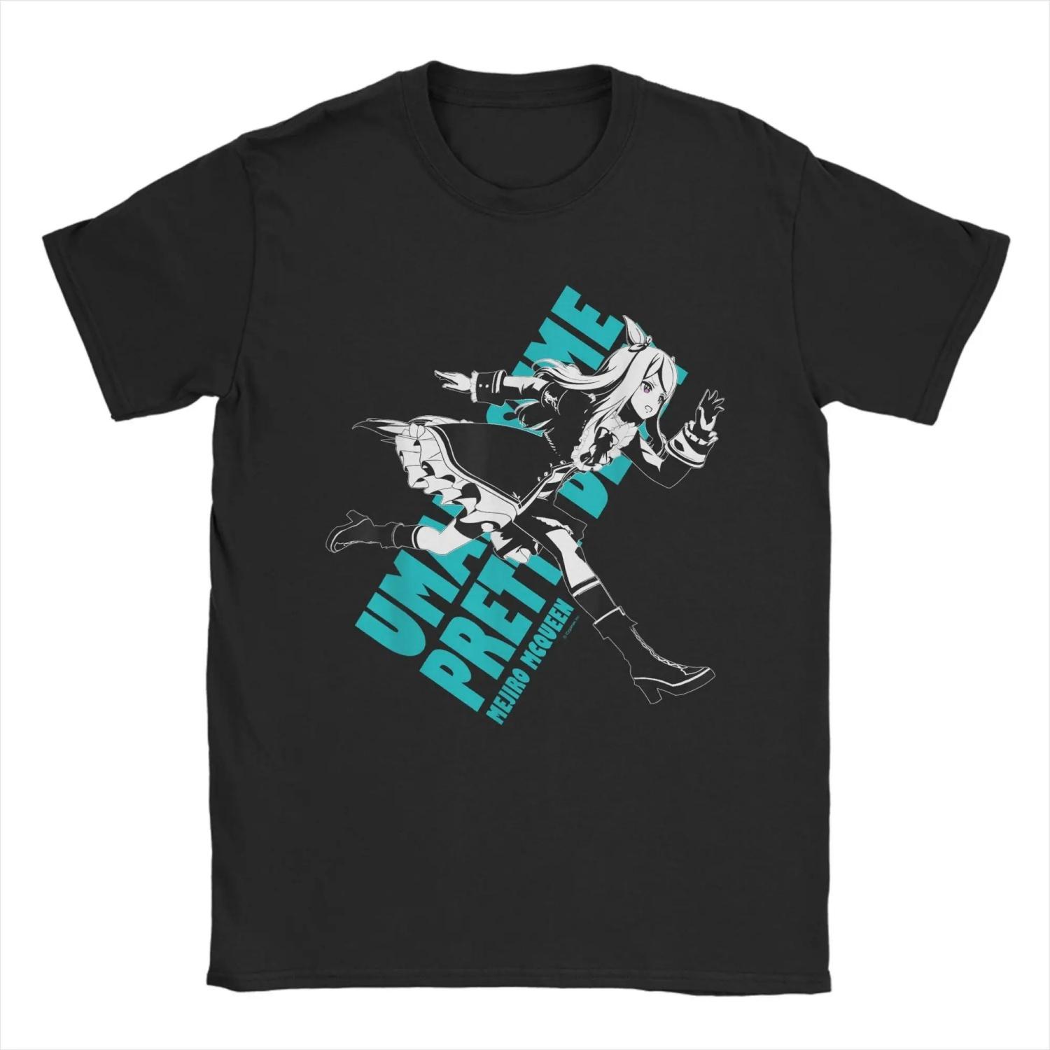 

Umamusume Pretty Derby Mejiro McQueens T-Shirt Summer Cotton T Shirts Trending Print Tshirt Short Sleeve Y2K Retro Top Tees XXXXXL чорний