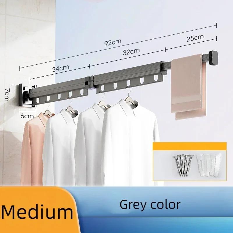 Retractable Clothes Drying Rack,Space-Saver,Collapsible Drying Racks for Laundry Room,Wall Mounted Clothes Hanger Rack