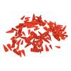 100pcs Orange Carrot Button 4 Sizes DIY Cute Wood Buttons for Crafting Sewing Christmas with 2 Holes