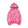 Women Bape Men Zip Up Jacket Shark Printing Hoodie Streetwear Fashion