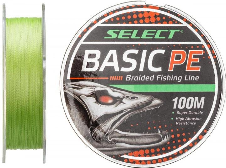 

Шнур Select Basic PE 100м 100 m/0.16mm 8.3kg/18lb світло-зелений колір