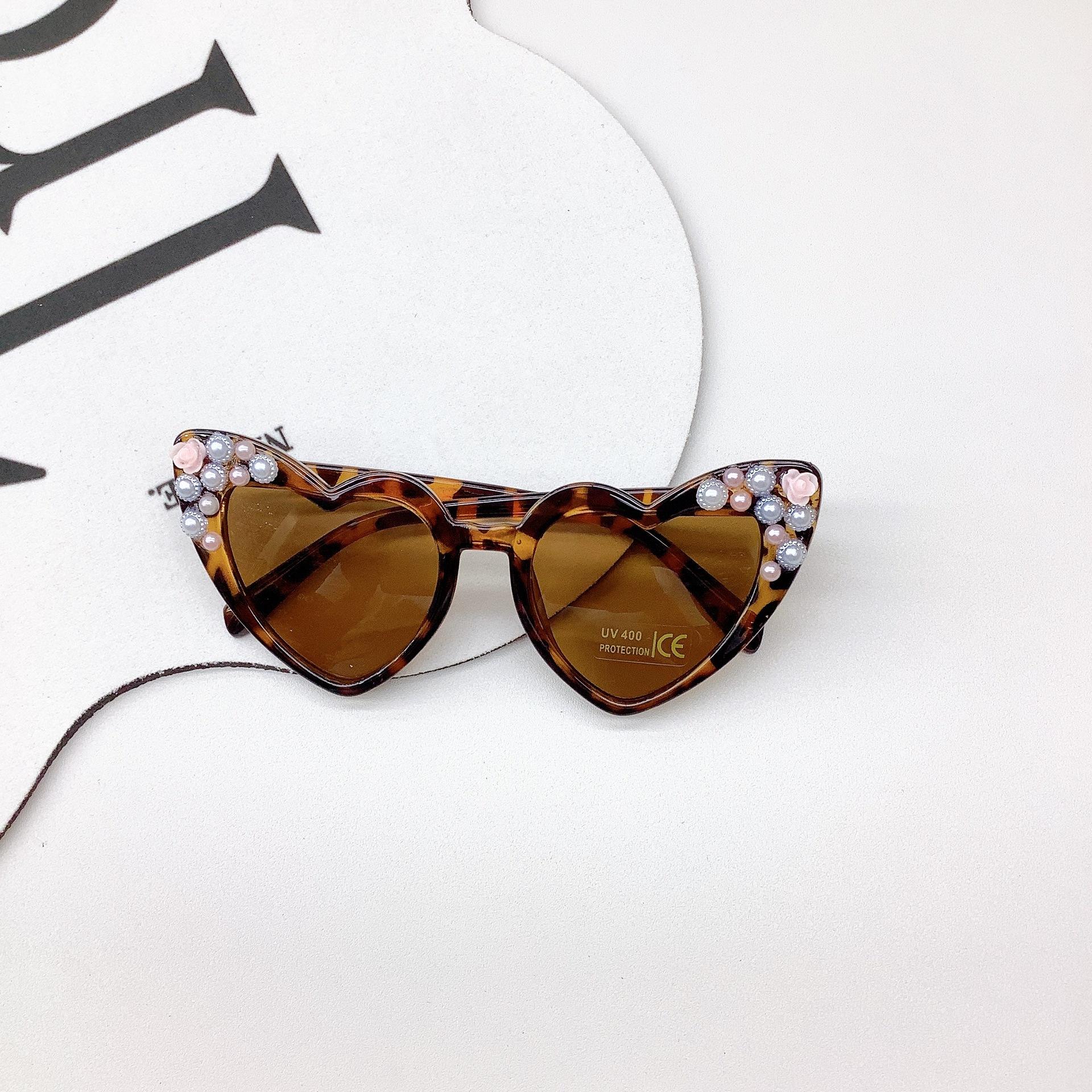 

Милые детские солнцезащитные очки Diy Pearl для девочек, пляжная одежда, солнцезащитные очки для путешествий, защита от ультрафиолета