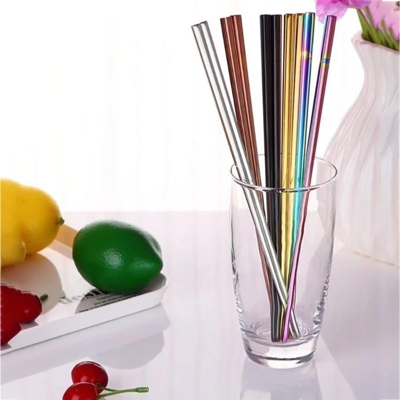 1 Pair Stainless Steel Tableware Colorful Length 23cm Reusable Chopsticks Dishware Wedding Party Festival Occasions Chinese Gift