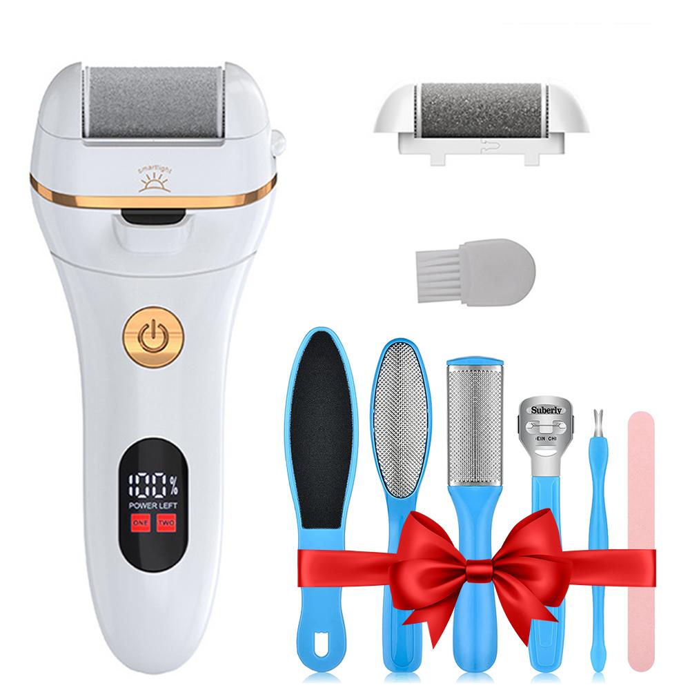 

Электрическая пилка для ног, наборы для педикюра, средство для удаления омертвевшей кожи на ногах, средство для удаления мозолей на пятках, педикюрный скребок для ног, инструменты для ухода за ногами белый