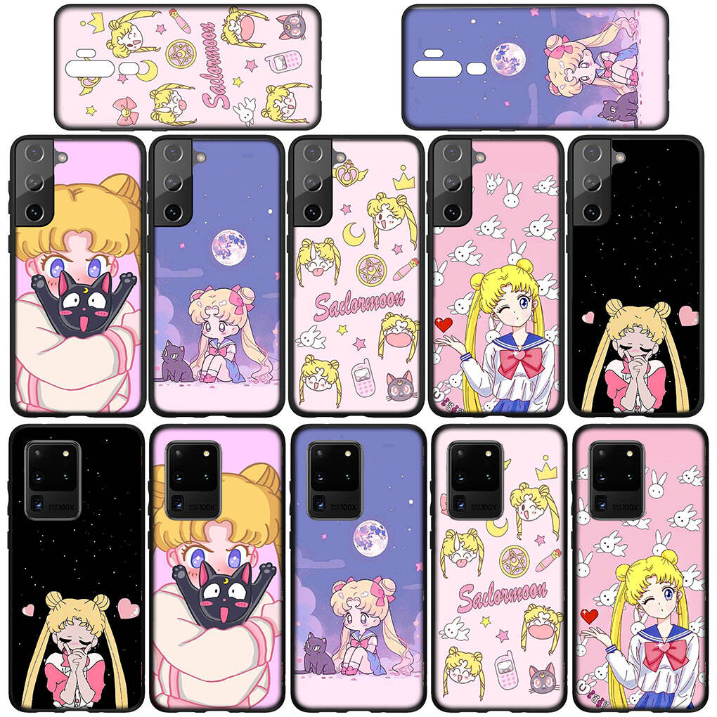 Cover for iPhone 17 16 15 Xiaomi Poco Redmi Note 14 13 12 11 Pro Max 9 16e Samsung Galaxy S25 S24 9 OPPO Huawei Cartoon Sailor Comics Moon Phone Case