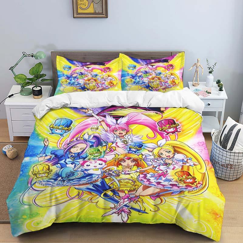 The Three-piece Pretty Cure Bedding Set—which Includes A Duvet Cover and Two Pillowcases—is The Perfect Holiday Choice.