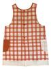 Atelier Momo & Momo Monchhichi Furukawashiko Apron, Back Opening, Check Pattern, Red, Women's, Sizes M-L, MA44118-52