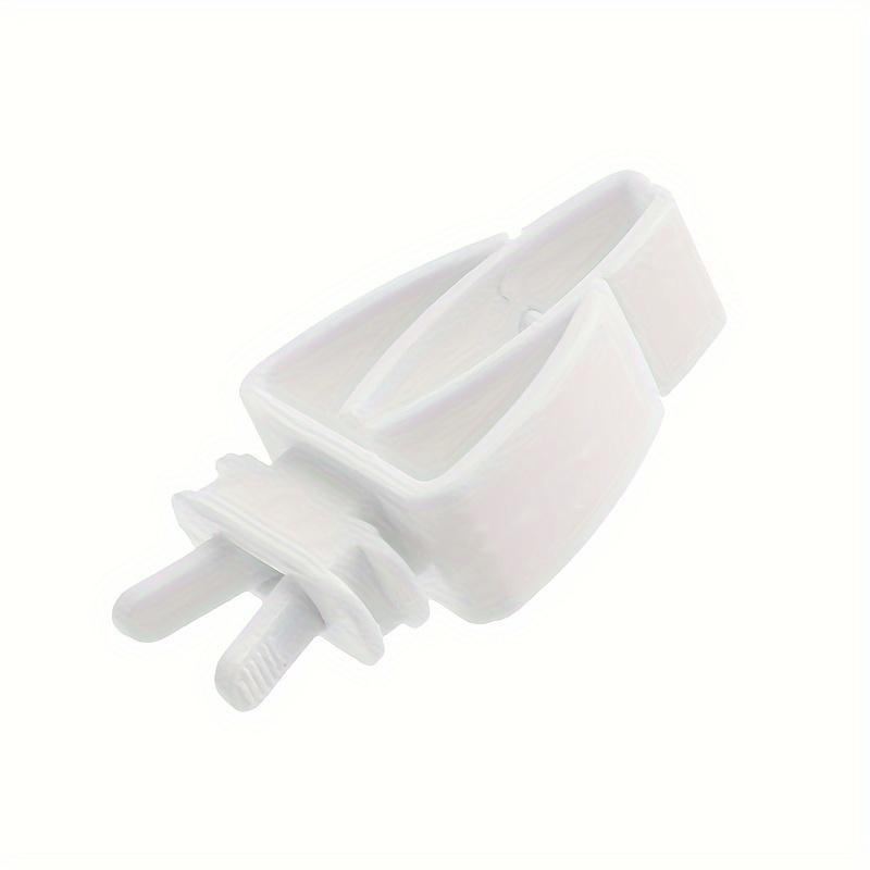 

Клипсы для кормушки для домашних птиц, клипсы для фруктов и овощей для волнистых попугайчиков, материал PP, аксессуары для птичьей клетки белый